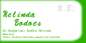 melinda bodocs business card